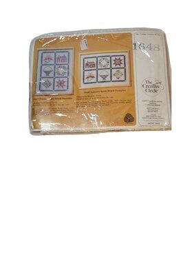 Vintage 1987 The Creative Circle #1648 Autumn Quilt Block Embroider Sampler